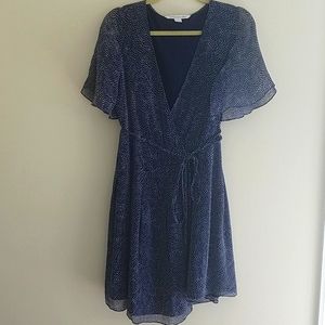 DVF 100% Silk Katina Wrap Dress